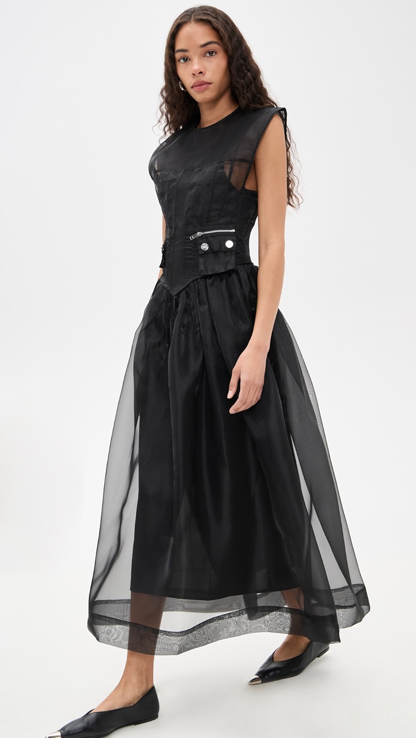 Technical Organza Corset Dress