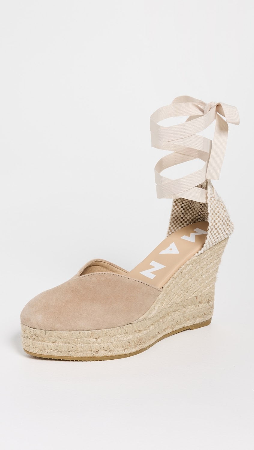 Heart Shaped Wedge Espadrilles